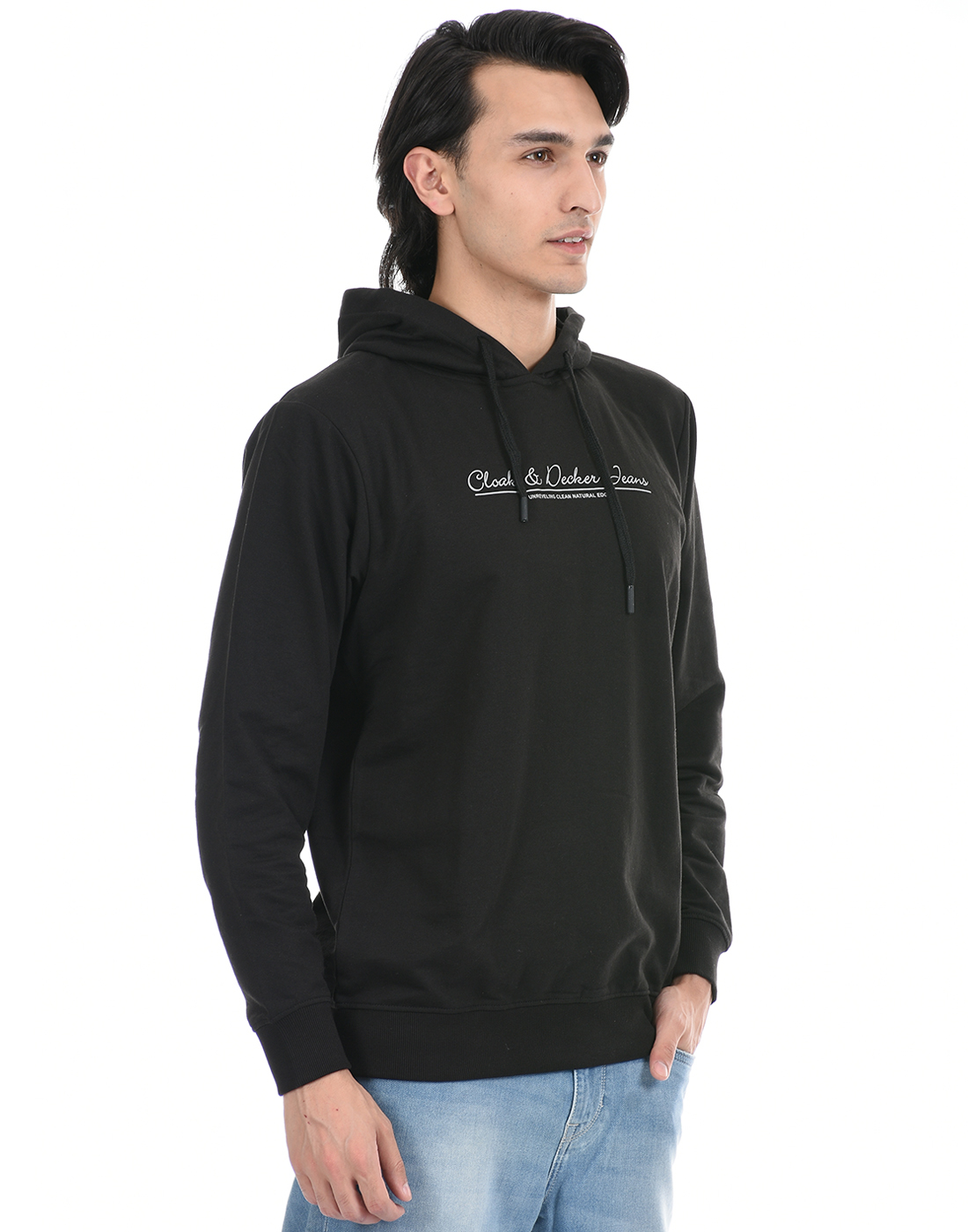 Cloak & Decker by Monte Carlo Men Black Hoodie